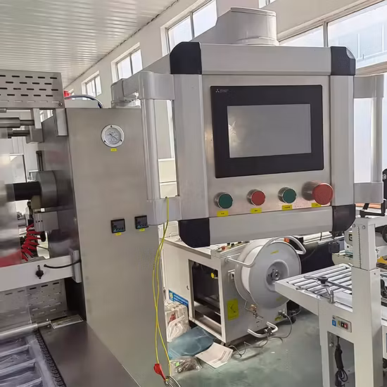 Macchina confezionatrice automatica per termoformatura, confezionamento sottovuoto e riempimento di azoto per alimenti, carne, frutta, verdura e pesce