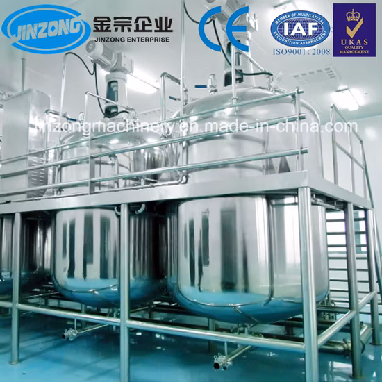 Macchina per la produzione di shampoo completamente automatica Jinzong Jya, attrezzatura per la miscelazione della linea di produzione di shampoo